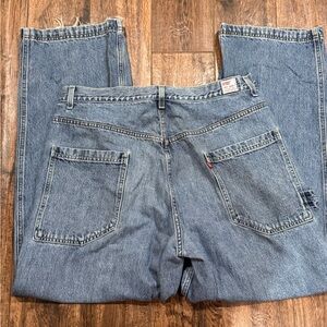 Levi’s 577 Jeans 90’s Vtg Dry Goods Wide Leg Loose Baggy Skate Blue Denim 38x32